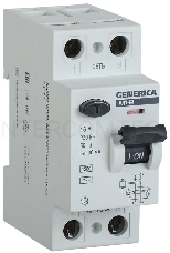 Выключатель дифф.тока  Iek MDV15-2-063-030 ВД1-63 2Р 63А 30мА GENERICA