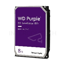 Жесткий диск Western Digital SATA 8TB 6GB/S 128MB PURPLE WD84PURZ WDC