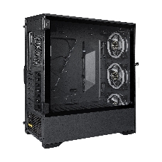 Корпус Miditower ExeGate i3 MAX-PPH600 (eATX, БП 600PPH 80+Bronze 12см, 2*USB+1*USB3.0, HD аудио, черный, 4 вент. 12см с RGB подсветкой, контроллер + ПДУ, ARGB MB кабель, пылевые фильтры, передняя и боковая панели - закаленное стекло)