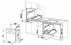 Газовый духовой шкаф Gefest 601-01 К, встраиваемый