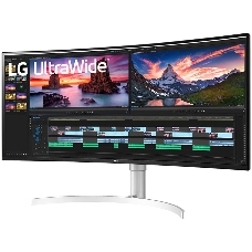 МОНИТОР 38 LG 38WN95C-W White Сurved (IPS, LED, Wide, 3840x2160, 144Hz, 1ms, 178°/178°, 450 cd/m, 1000:1, +DP, +2хHDMI,