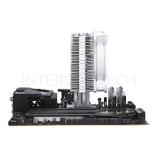 Кулер для процессора Cooler Master Hyper 212 Halo White (150W, 4-pin, 154mm, tower, Al/Cu, fans: 1x120mm/51.88CFM/27dBA/2050rpm, White, 1700/1200/115x/AM4/AM5)