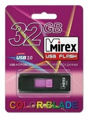 Флеш Диск 32GB Mirex Shot, USB 2.0, Белый