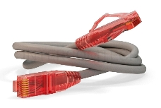 Патч-корд Hyperline UTP, Cat.5e, LSZH, 1.5 м, серый