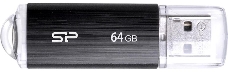 Флеш Диск Silicon Power 64Gb Ultima U02 SP064GBUF2U02V1K USB2.0 черный