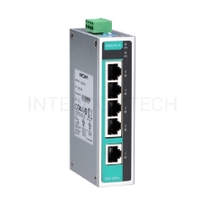 Промышленный 5-портовый неуправляемый коммутатор MOXA 10/100 BaseT(X) Ethernet, в металлическом корпусе, резервируемое питание, -10...+60C