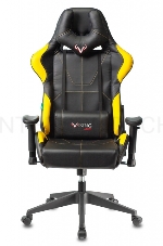 Кресло игровое Бюрократ VIKING 5 AERO YELLOW черный/желтый искусственная кожа