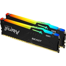 Модуль памяти Kingston 32GB 6000MT/s DDR5 CL40 DIMM (Kit of 2) FURY Beast RGB