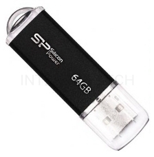 Флеш Диск Silicon Power USB Drive 64Gb Ultima II SP064GBUF2M01V1K {USB2.0, Black}