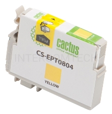 Картридж струйный Cactus CS-EPT0804 желтый для Epson Stylus Photo P50 (11,4ml)