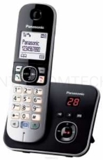 Телефон Panasonic KX-TG6821RUB  (черный) {Беспроводной DECT,автоответчик,определитель номера,телефонный справочник 120 зап.}