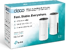 Роутер беспроводной TP-Link DECO M4 (DECO M4(2-PACK)) AC1200 10/100/1000BASE-TX (упак.:2шт)