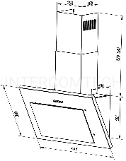 Вытяжка LEX MIKA 600 WHITE  29.4x80.1x59.5см, 46 дБ, 100Вт, 700 м3/ч