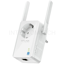 Сетевой адаптер TP-Link SOHO  TL-WA860RE 300Mbps Wireless N Wall Plugged Range Extender with AC Passthrough, QCA(Atheros), 2T2R, 2.4GHz, 802.11b/g/n, 1 10/100Mbps LAN port, Range Extender button, Range Extender mode, suppo поставляется без кабеля RJ-45