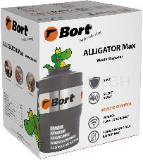 Измельчитель пищевых отходов Bort Alligator Max, 560 Вт., объём 1 600 мл., ПДУ