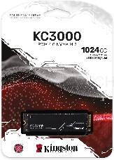 Накопитель SSD Kingston 1Tb KC3000 M.2 Series <SKC3000S/1024G> (PCI-E 4.0 x4, up to 7000/6000Mbs, 1000000 IOPS, 3D TLC, NVMe, 800TBW, Phison E18, 22х80mm, LP graphen heatsink)