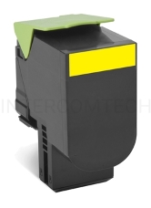 Тонер-картридж Lexmark 80C8HY0 Тонер-картридж, Yellow {CX410/CX510, LRP (3K)}
