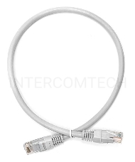 Кабель Патч-корд Lanmaster UTP TWT-45-45-0.5/6-GY вилка RJ-45-вилка RJ-45 кат.6 0.5м серый ПВХ