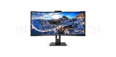 МОНИТОР 34 PHILIPS 346P1CRH/00 Black с поворотом экрана (VA, изогнутый, 3440x1440, 100Hz, HDR400, 4 ms, 178°/178°, 500