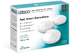 Роутер беспроводной TP-Link DECO M9 PLUS (DECO M9 PLUS(3-PACK)) AC2200 10/100/1000BASE-TX (упак.:3шт)