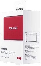 Твердотельный накопитель Samsung SSD 2TB T7 Touch, USB Type-C, R/W 1000/1050MB/s, Red