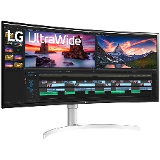 МОНИТОР 38 LG 38WN95C-W White Сurved (IPS, LED, Wide, 3840x2160, 144Hz, 1ms, 178°/178°, 450 cd/m, 1000:1, +DP, +2хHDMI,