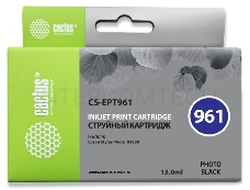 Картридж струйный Cactus CS-EPT961 фото черный для Epson Stylus Photo R2880 (13ml)