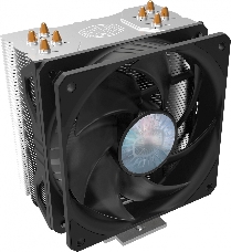 Кулер Cooler Master Hyper 212 EVO V2 with 1700 (150W, 4-pin, 154mm, tower, Al/Cu, fans: 1x120mm/62CFM/27dBA/1800rpm, 2066/2011-v3/2011/1700/1200/115x/AM4/AM3+/AM3/AM2+/AM2/FM2+/FM2/FM1)