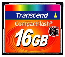 Флеш карта CF 16Gb 133x Type I Transcend (TS16GCF133)