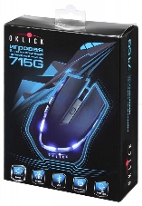Мышь Oklick 715G Wired Gaming Mouse 6butt, 800/1200/1600 DPI USB