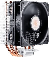 Кулер Cooler Master Hyper 212 EVO V2 with 1700 (150W, 4-pin, 154mm, tower, Al/Cu, fans: 1x120mm/62CFM/27dBA/1800rpm, 2066/2011-v3/2011/1700/1200/115x/AM4/AM3+/AM3/AM2+/AM2/FM2+/FM2/FM1)