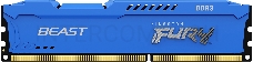 Память оперативная Kingston 4GB 1600MHz DDR3 CL10 DIMM FURY Beast Blue