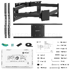 Кронштейн ONKRON M8L черный