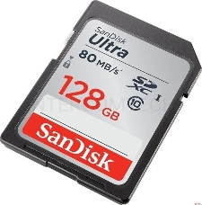 Флеш карта SD 128GB SanDisk SDXC Class 10 UHS-I Ultra 80MB/s