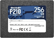 Накопитель SSD Patriot P210 256GB, SATA 2.5, P210S256G25, 500/400, RET
