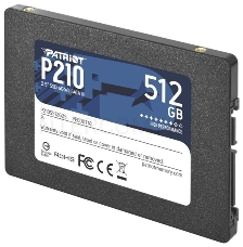 Накопитель SSD Patriot P210 512GB, SATA 2.5, P210S512G25, 520/430, RET