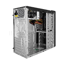 Корпус Miditower ExeGate UN-603-UN600 (ATX, БП UN600 с вент. 12см, 2*USB, аудио, черный)