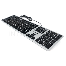 Клавиатура Gembird KB-8420, USB, 109 кл., м/медиа, ножничный механизм, бесшумная