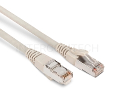 Патч-корд Hyperline PC-LPM-STP-RJ45-RJ45-C6-3M-LSZH-GY F/UTP, экранированный, Cat.6, LSZH, 3 м, серый