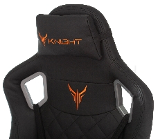 Кресло игровое Knight OUTRIDER черный ромбик эко.кожа с подголов. крестовина металл