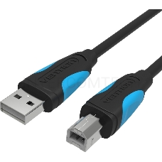 Кабель Vention USB 2.0 AM/BM - 1м. Черный VAS-A16-B100