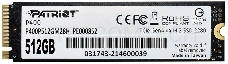 Накопитель SSD Patriot P400 512GB, M.2 2280, P400P512GM28H, PCIe 4x4, NVMe, 5000/3300, heatshield, RET