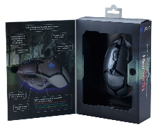 Мышь Oklick 915G HELLWISH V2 черный/серебристый оптическая (3200dpi) USB игровая (6but)