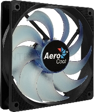 Вентилятор Aerocool Motion 12 Plus Blue , 120x120x25мм, синяя подсветка, 1200 об/мин, Molex 4-pin + 3-pin, 29.8 CFM, 22.1 дБА, съемная крыльчатка, гид