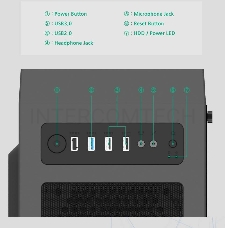 Корпус ZALMAN T7, ATX, BLACK, WINDOW, 2xCOMBO (3.5 or 2.5), 4x2.5, 2xUSB2.0, 1xUSB3.0, FRONT 1x120mm, REAR 1x120mm