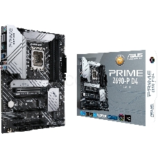 Материнская плата Asus PRIME Z690-P D4-CSM LGA1700 ATX 4xDDR4 4xPCIEx16 PCIEx1 3xM.2 HDMI DP USBC 2.5GLAN RTL