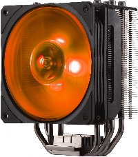 Кулер Cooler Master Hyper 212 RGB Black Edition with 1700 (150W, 4-pin, 158.8mm, tower, Al/Cu, RGB, fans: 1x120mm/59CFM/30dBA/2000rpm, 2066/2011-v3/2011/1700/1366/1200/115x/AM4/AM3+/AM3/AM2+/AM2/FM2+/FM2/FM1)