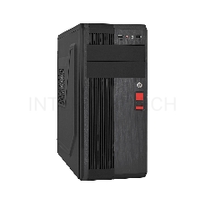 Корпус Miditower ExeGate UN-605B-UN600 (ATX, БП UN600 с вент. 12см, 2*USB, аудио, блокировка, черный)