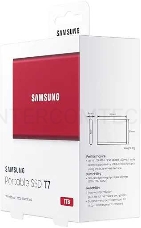 Накопитель SSD Samsung USB-C 1Tb MU-PC1T0R/WW T7 1.8 красный