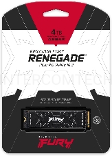 Накопитель SSD M.2 Kingston 4000Gb Fury Renegade <SFYRD/4000G> (PCI-E 4.0 x4, up to 7300/7000Mbs, 1000000 IOPS, 3D TLC, NVMe, 4000TBW, Phison E18, 22х80mm, LP graphen heatsink)